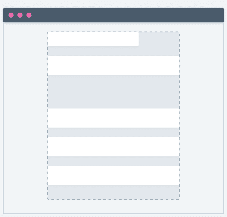 Layout wide single-column